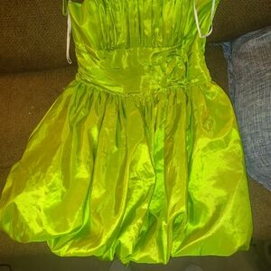 Jovani Lime Green Strapless Dress